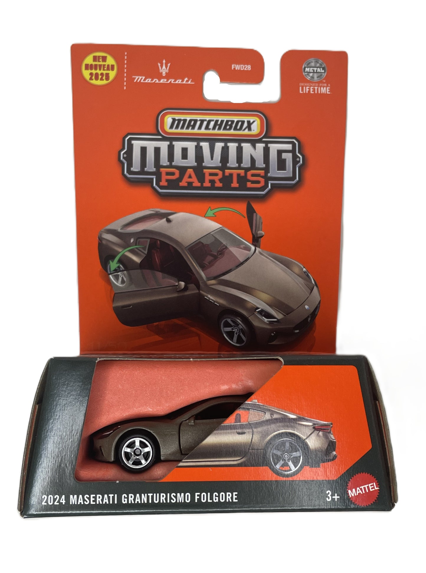 MATCHBOX Moving Parts 2024 Maserati Granturismo Folgore (JBW56)