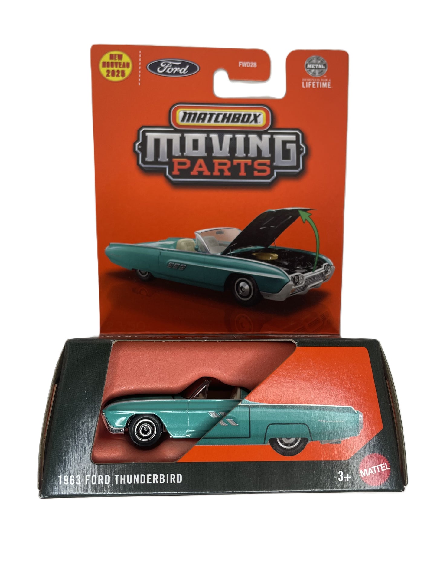 MATCHBOX Moving Parts 1963 Ford Thunderbird (JBW68)