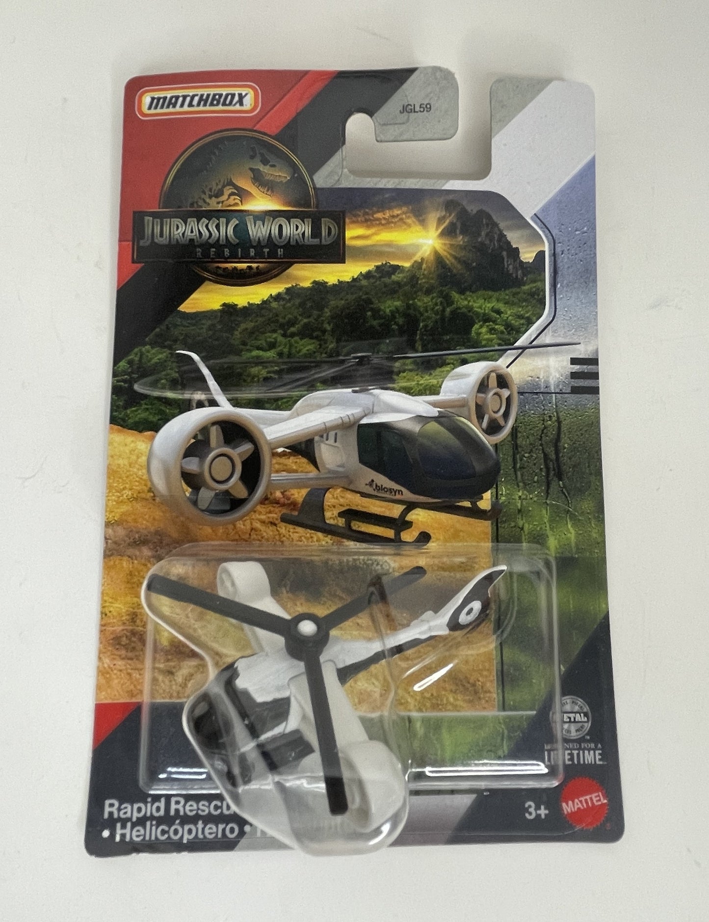 MATCHBOX Jurassic World Rebirth - Rapid Response Copter (JGL16)