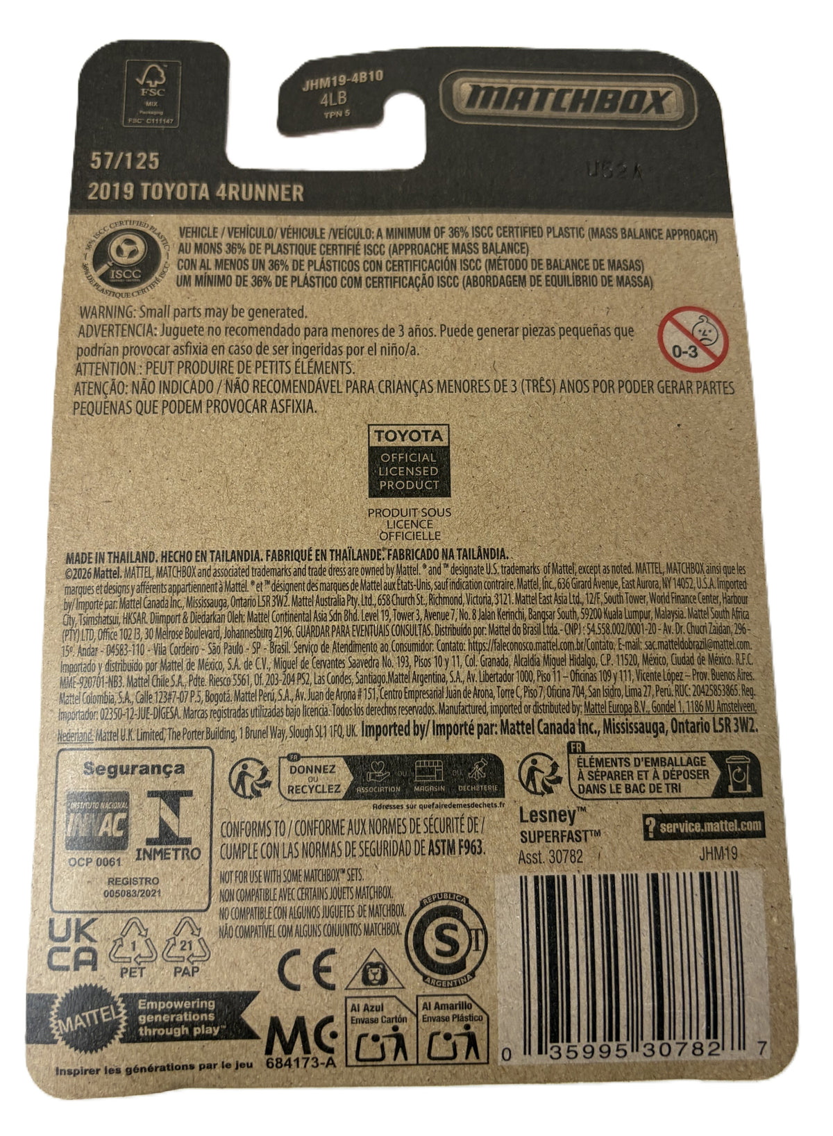 MATCHBOX 2019 Toyota 4Runner (JHM19) #57
