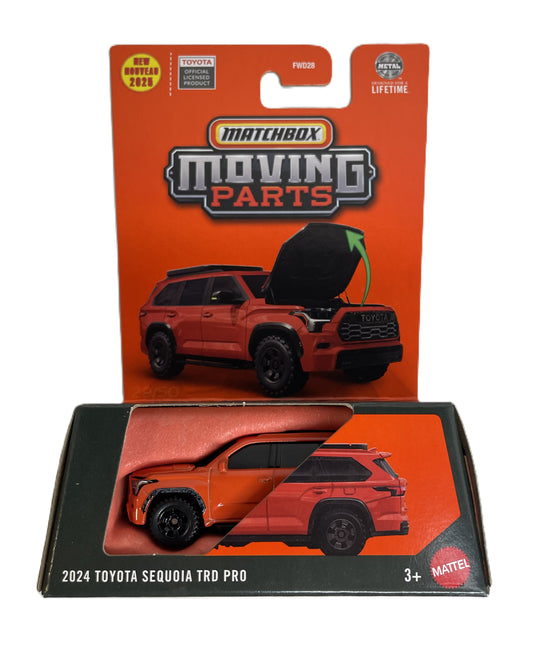 MATCHBOX Moving Parts 2024 Toyota Sequoia TRD Pro (JGV33)