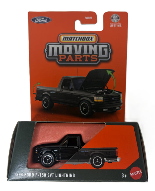 MATCHBOX Moving Parts 1994 Ford F-150 SVT Lightning [Black] (JHV65)