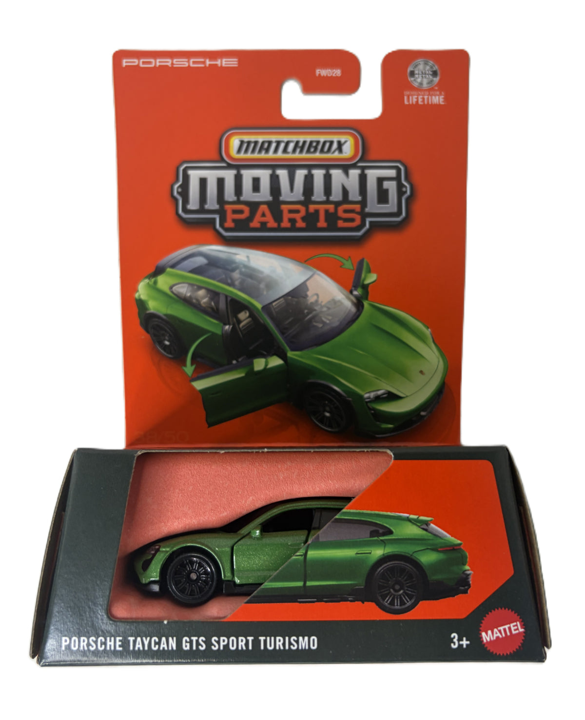 MATCHBOX Moving Parts Porsche Taycan GTS Sport Turismo [Green] (JHV45)