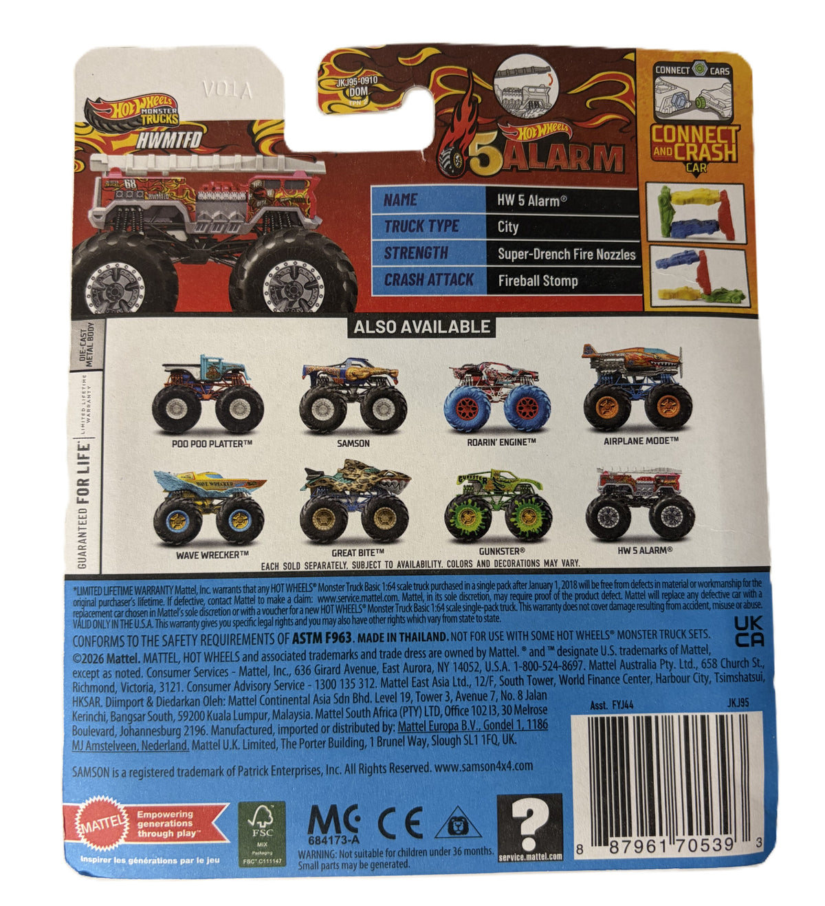 Hot Wheels Monster Trucks - HW 5 Alarm (JKJ95)