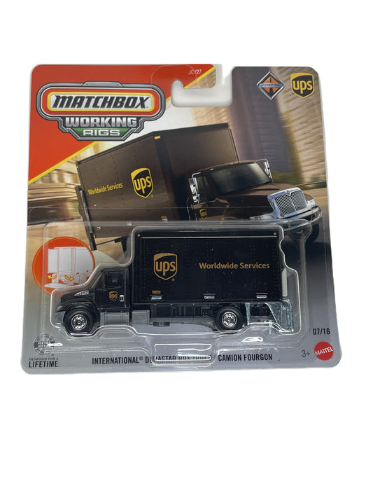 MATCHBOX Working Rigs International Durastar UPS Box Truck (JJP16)