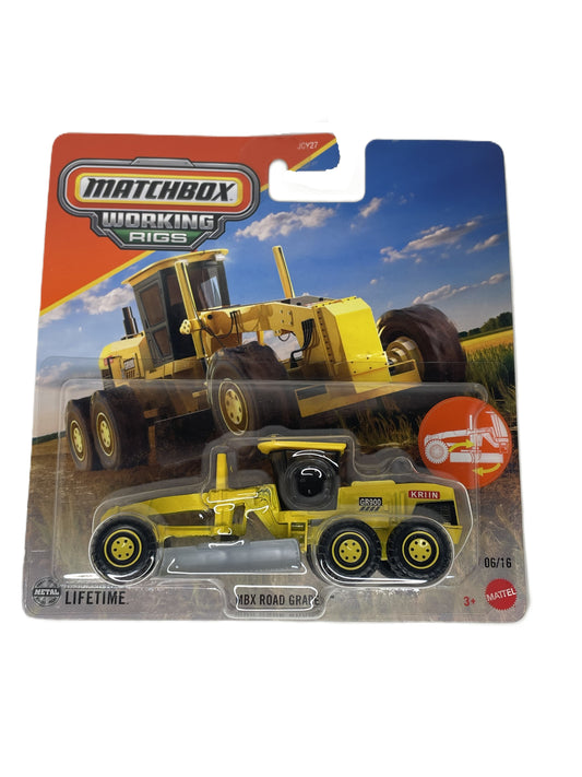 MATCHBOX Working Rigs MBX Road Grader (JBX73)