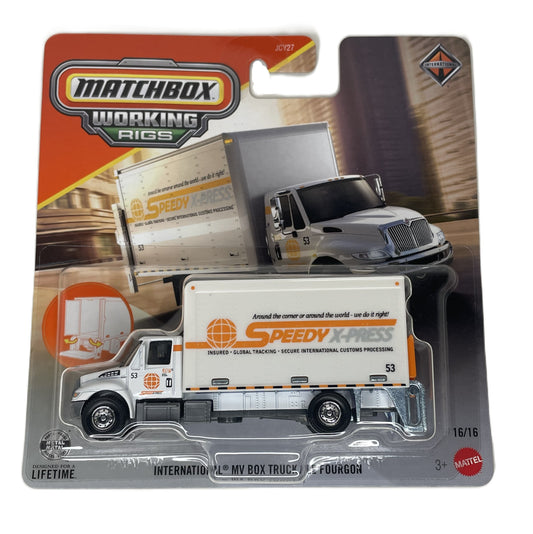 MATCHBOX Working Rigs International MV Box Truck (JJP25)
