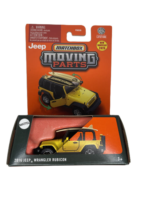 MATCHBOX Moving Parts 2016 Jeep Wrangler Rubicon (JBW74)