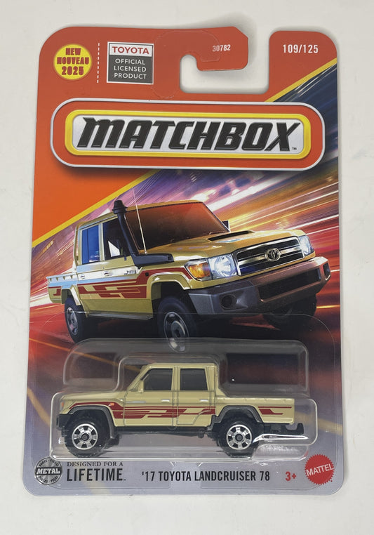 MATCHBOX '17 Toyota Landcruiser 78 #109 (JBN54)