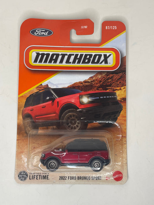 MATCHBOX 2022 Ford Bronco Sport #87 (JBP38)