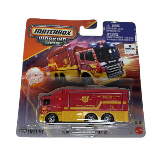 MATCHBOX Working Rigs Scania Tactical Command Center (JBX72)