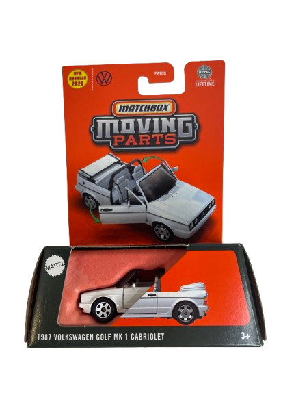 MATCHBOX Moving Parts 1987 Volkswagen Golf MK 1 Cabriolet (JBW73)